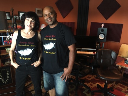 J Donte & Jayne wearing new "Cherokee Tears" Jobel Star t shirts